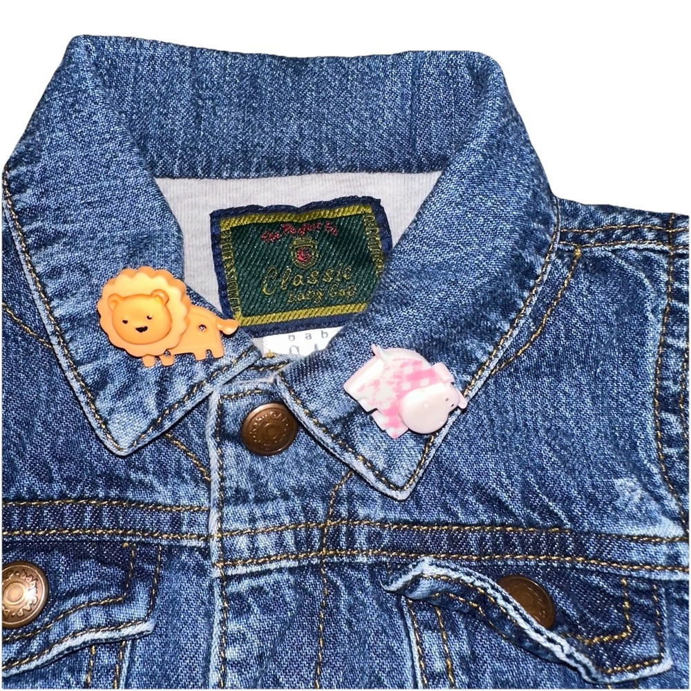Classic Baby‎ Gap Denim Jean Cotton Jacket Vintage Newborn Stage 3 | 6-12 Months